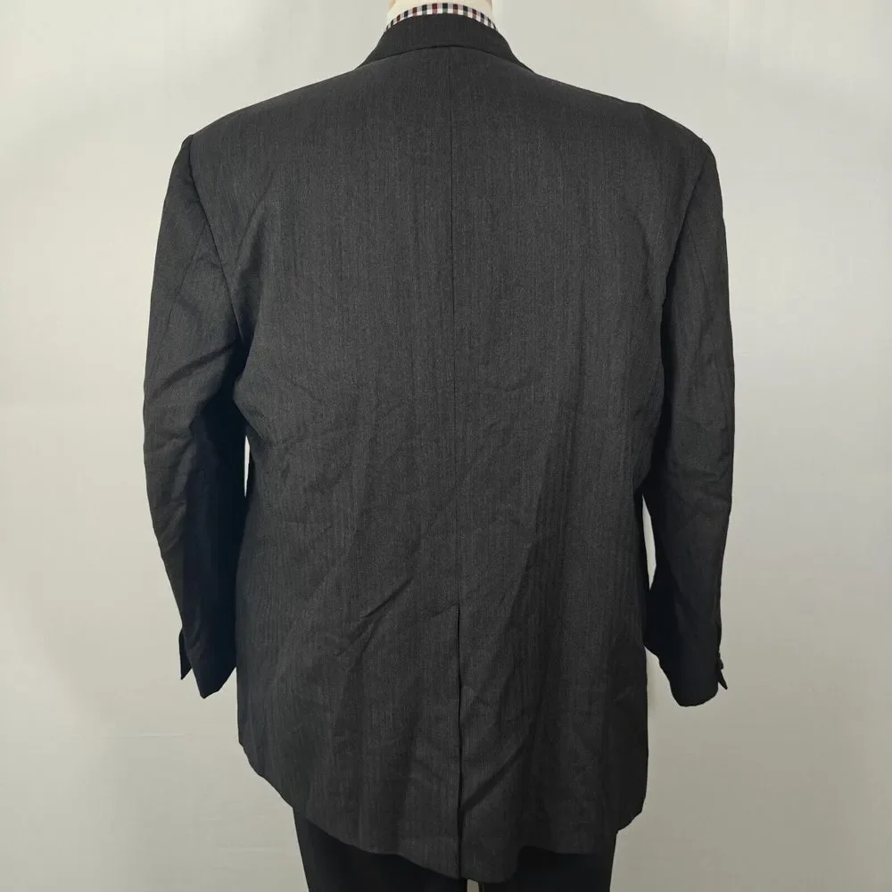 Brooks Brothers Golden Fleece Men's Sport Coat Two Button Gray‎ Herringbone 48R